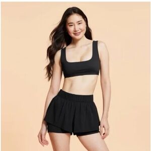 Blogilates Women's Criss Cross Sports Bra Black NWT size S